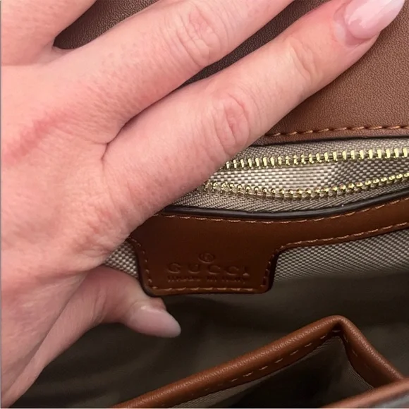 Tan and Brown Crossbody Bag - Picture 8 of 13